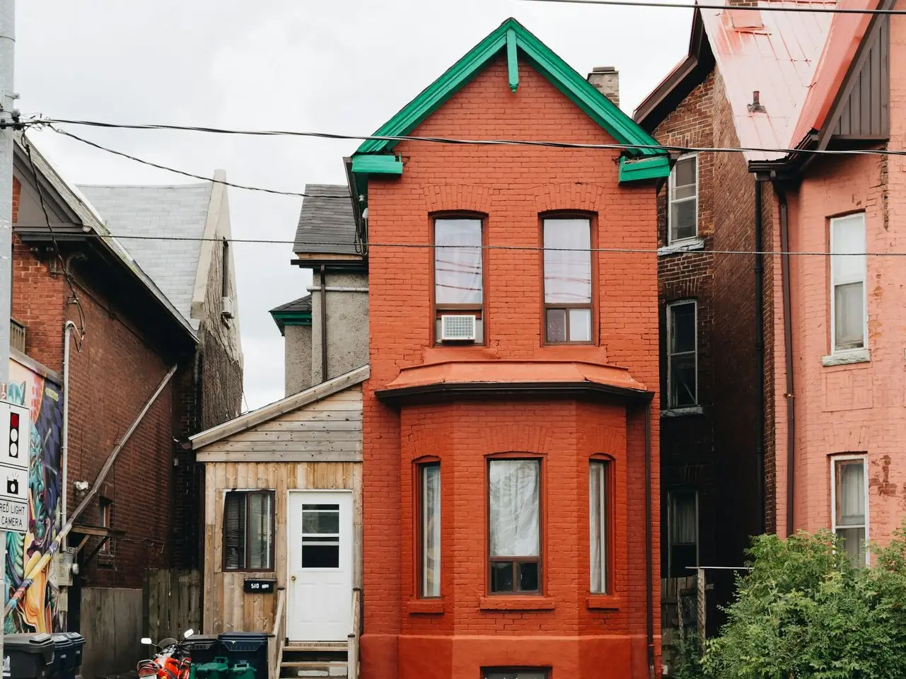 brown 2-storey house