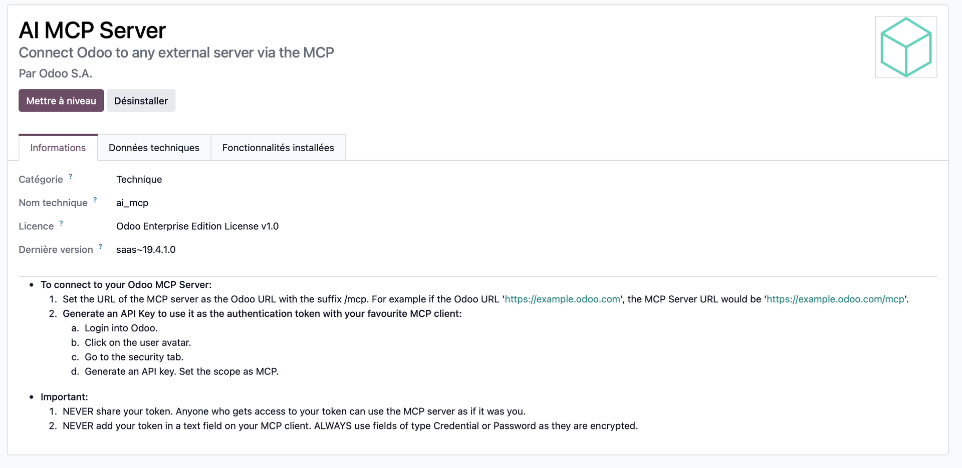 Tuto Odoo MCP et IA externe